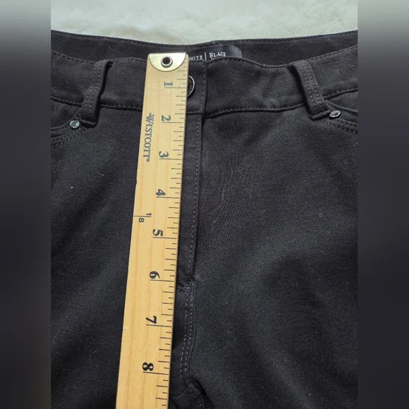 White House Black Market Women Slim Leg Black Pants - Picture 4 of 12